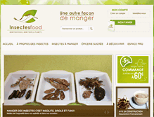 Tablet Screenshot of insectes-food.com
